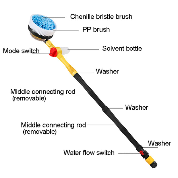 Long Handle car Cleaning Mop Brush