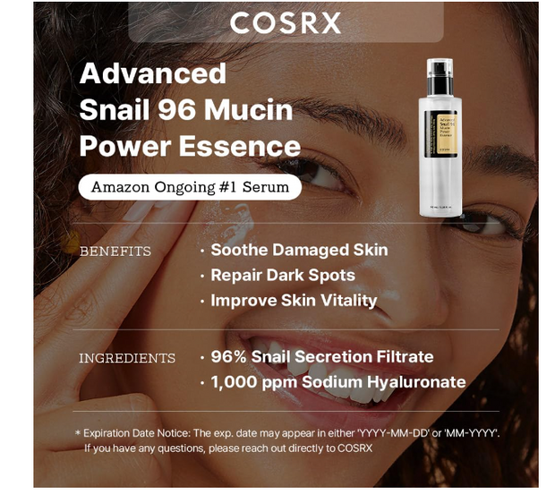 COSRX Snail Mucin 96% Power Repairing Essence