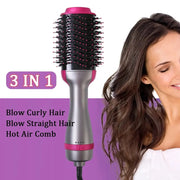 3 In 1 Hot Air Comb Styling Comb for Straight Curly