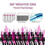 3 In 1 Hot Air Comb Styling Comb for Straight Curly